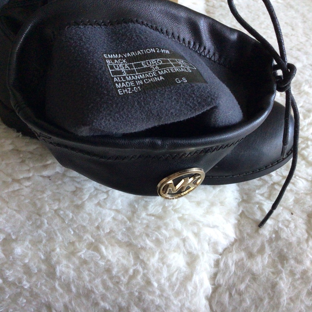 Michael Kors Emma Variation 2-HW Black Drawstring Below the Knee Boots TEENs - Picture 5 of 13